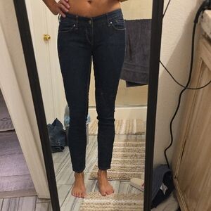 Express Women's Dark Indigo Skinny Jeans